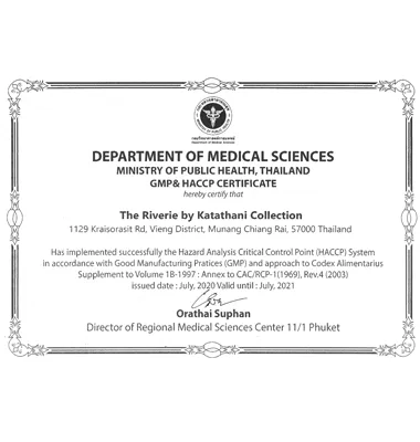 GMP and HACCP Certificate 2020–2021
